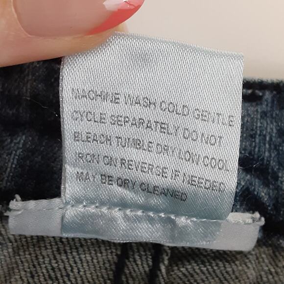 Soft Surroundings Mid Rise Wide Leg Jeans Front Pleated Y2K 70s Denim Sz Tall M - Picture 7 of 12